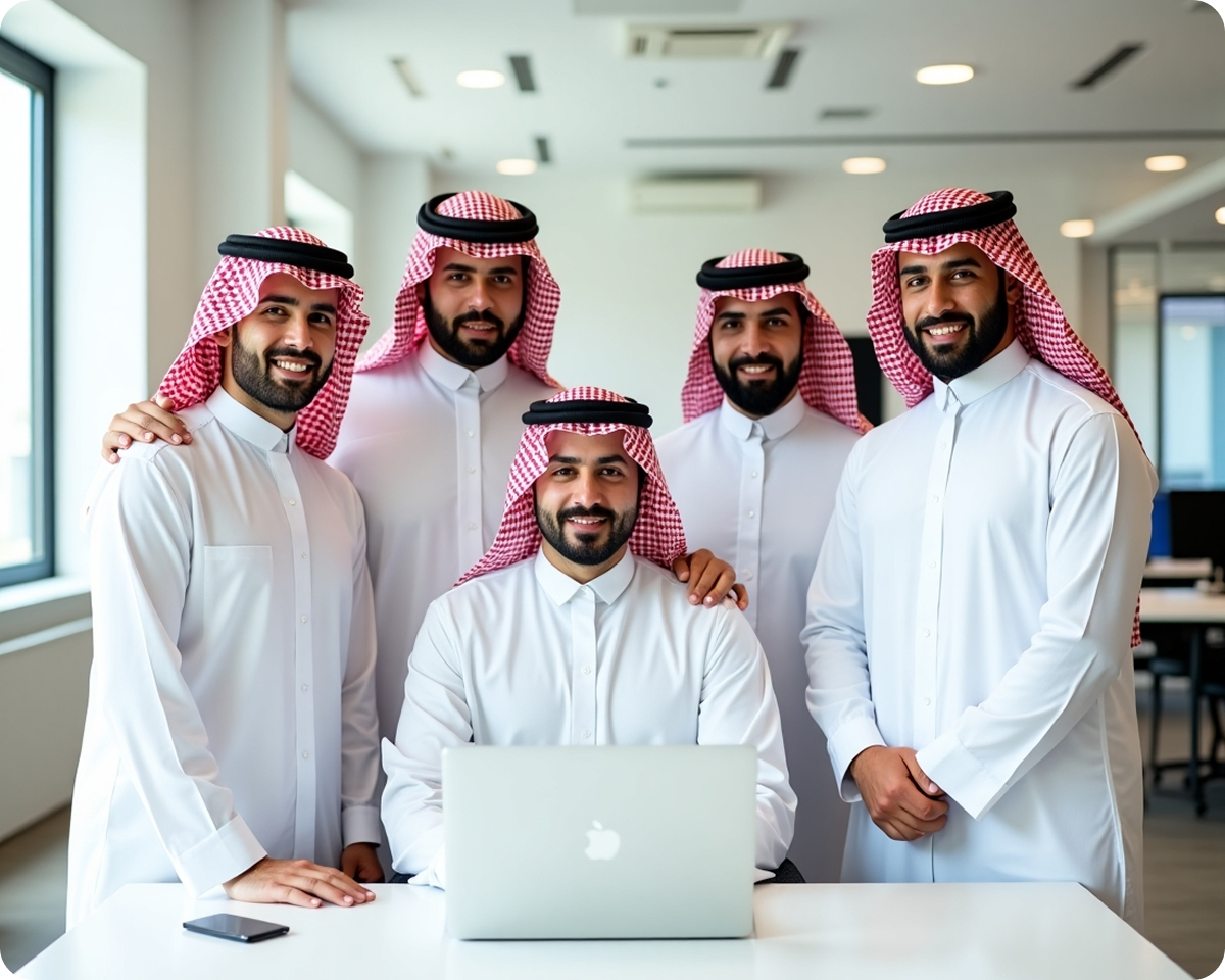 فريق لين بيزنس سوليشنز داخل المكتب
